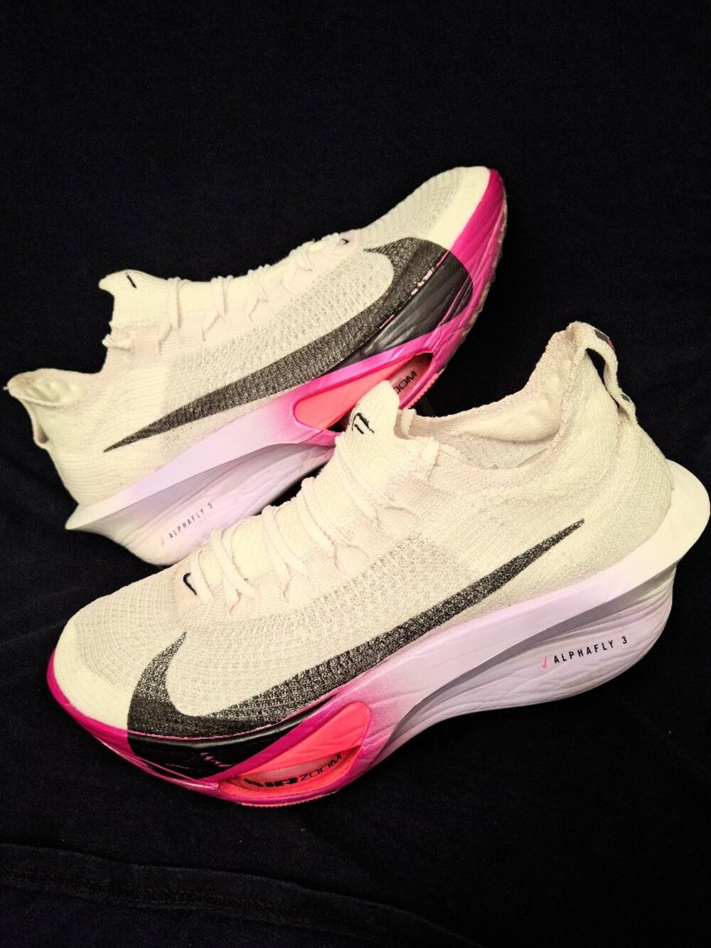 Nike Air Zoom Alphafly Next% 3 White Vivid Grape Purple 10.5 Men /12 Women Clean